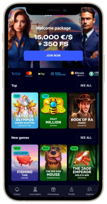 Jet4Bet Mobile App